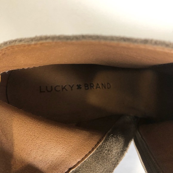 Lucky Brand Boots Tan Suede Size: 6.5M /36.5 - Picture 14 of 14